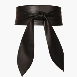 Faux Leather Wrap Belt